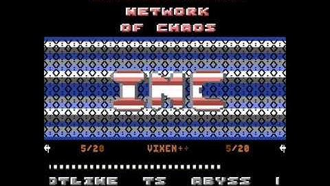 INC - International Network of Chaos -  Intro - Commodore 64 - C64 - Vixen - Cracktro