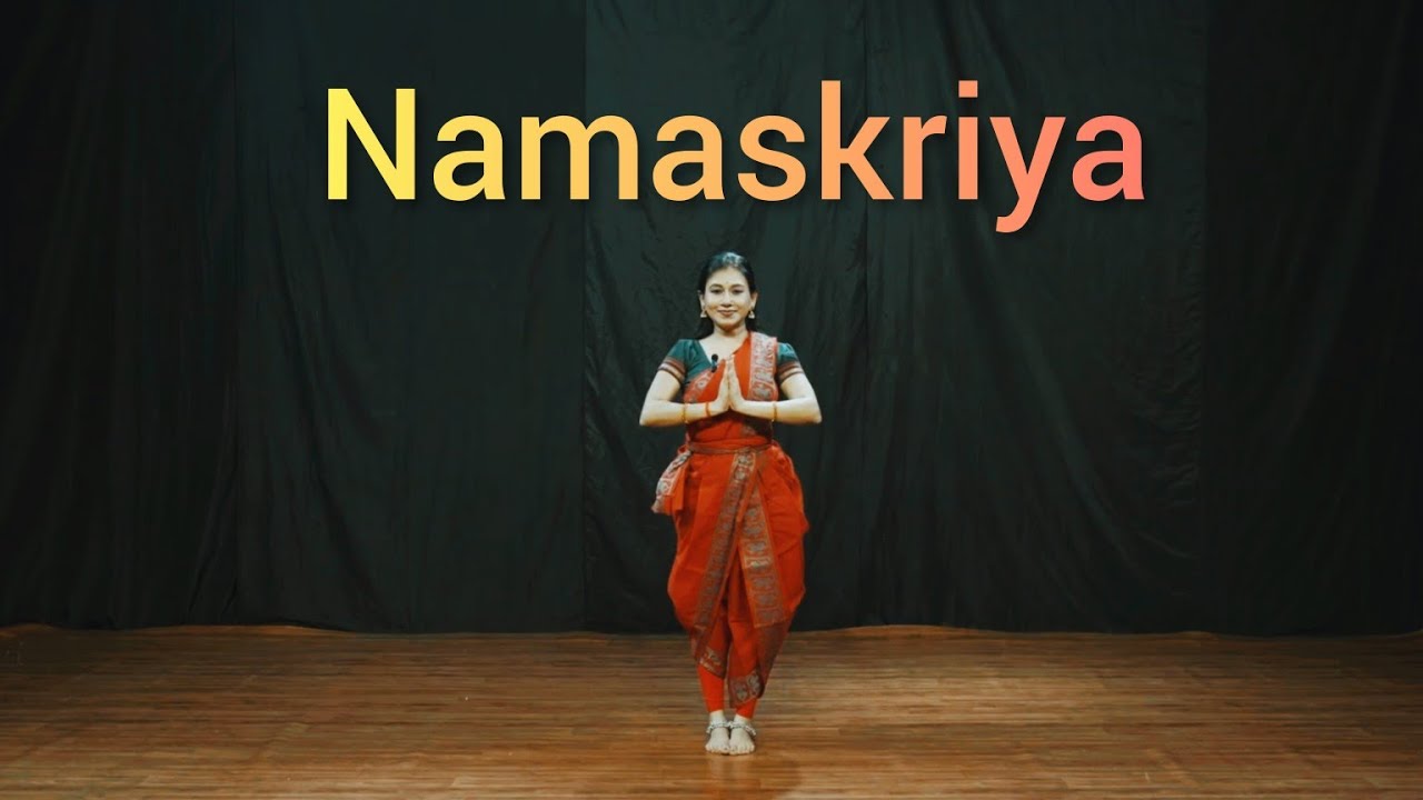 Изучите Бхаратанатьям Намаскрию/Бхуми пранам /снова урок № 1./ Изучите Бхаратанатьям онлайн