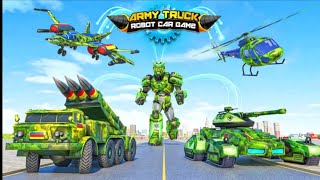 Army Truck Robot Car Multi Transform - Android Gameplay screenshot 2