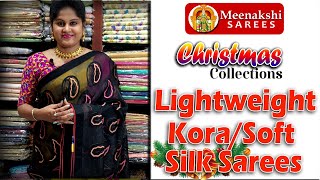 New Collections Lightweight Kora/ Soft Silk Sarees | EP123 I#Vlog MEENAKSHI SAREES screenshot 3