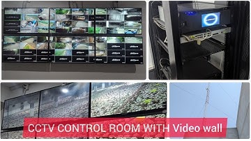 CCTV Control Room Setup with Video wall & DSS7016 Server #dahua #dahuatechnology