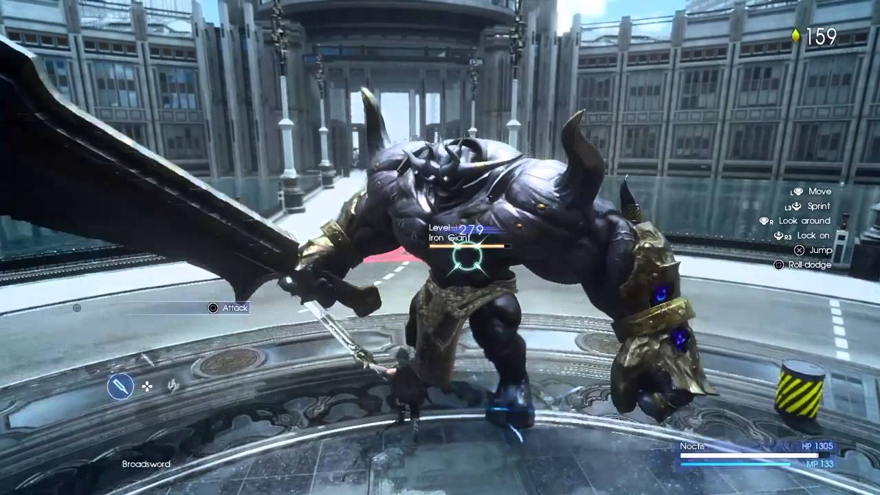FFXV Lv.3 & 15 Iron Giant Boss Fight. The Platinum Demo YouTube