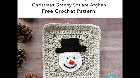 Learn to Crochet a Snowman Applique