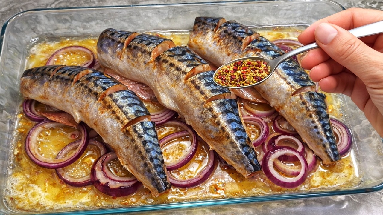 Готовьте рыбу хотя бы раз в неделю! Скумбрия вкуснее лосося, полезный и доступный рецепт для всех.