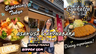 Gyukatsu Ichi Ni San Dining Experience & Asakusa Sensoji Temple Hidden Sushi Gem! A Day trip Vlog!