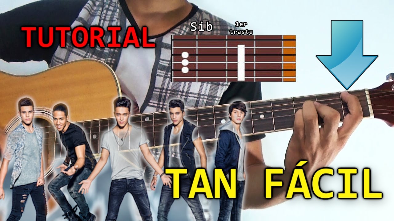 Cómo tocar Tan Fácil de CNCO en Guitarra | Tutorial - YouTube