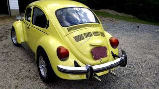 1974 Super Beetle Review, Startup And Walk Thru.