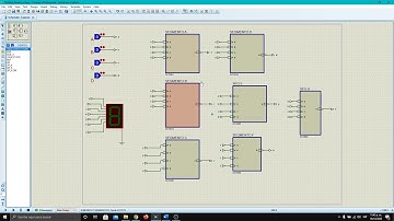 Proteus representación de binario a Hexadecimal con display