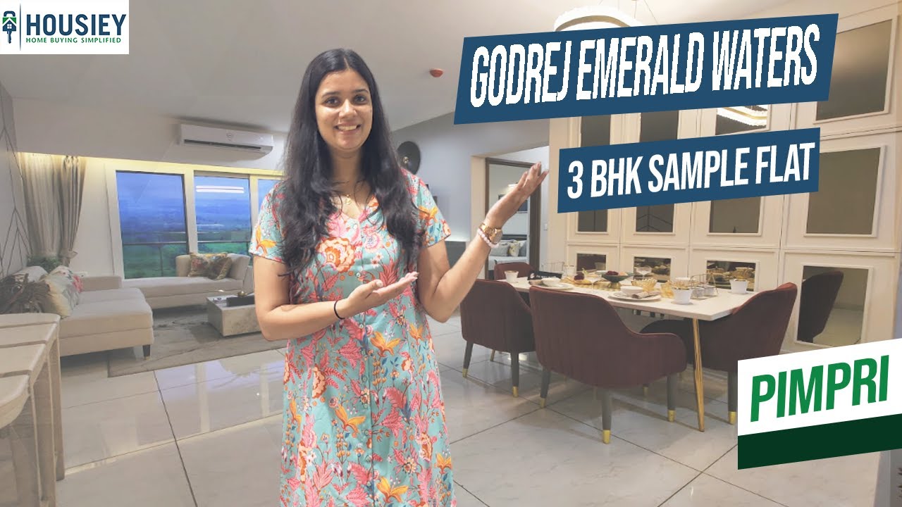Godrej Emerald Waters Pimpri Sample Flat | 3 BHK Tour [2025] | Godrej Properties Pune