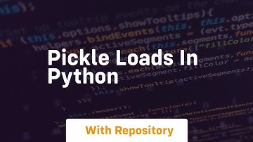 pickle loads in python