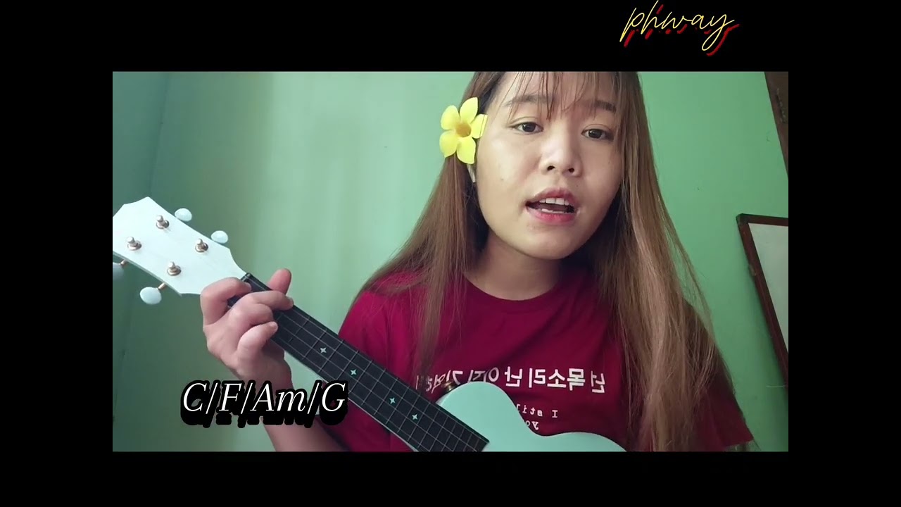 တာဝန်အရတော့လွမ်းပေးပါ💙 (ဝိုင်းလေး) Ukulele easy tutorial for beginners - Phway Phway San💖