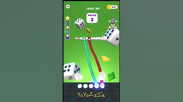 Tangle Master 3D - Level 207 & Level 208, Walkthrough, #shorts