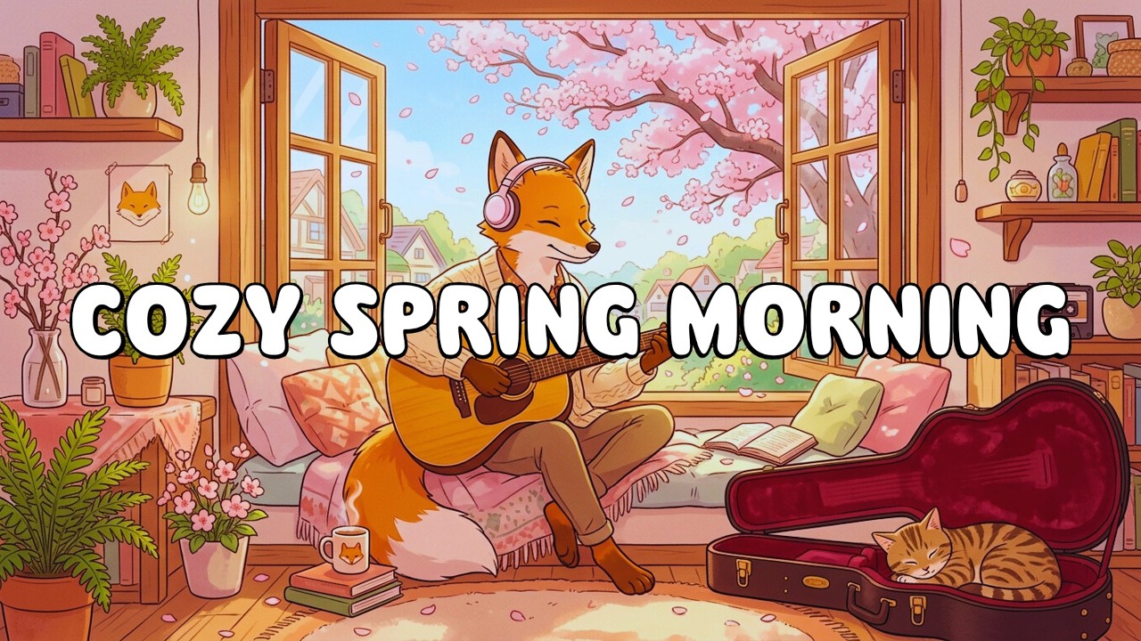 Cozy Spring Morning 🍃 Relaxing Acoustic Lofi to Wake Up - YouTube