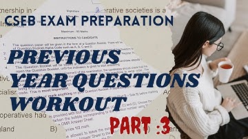 CSEB exam/ Previous year question paper workout/Cooperative companion/Malayalam