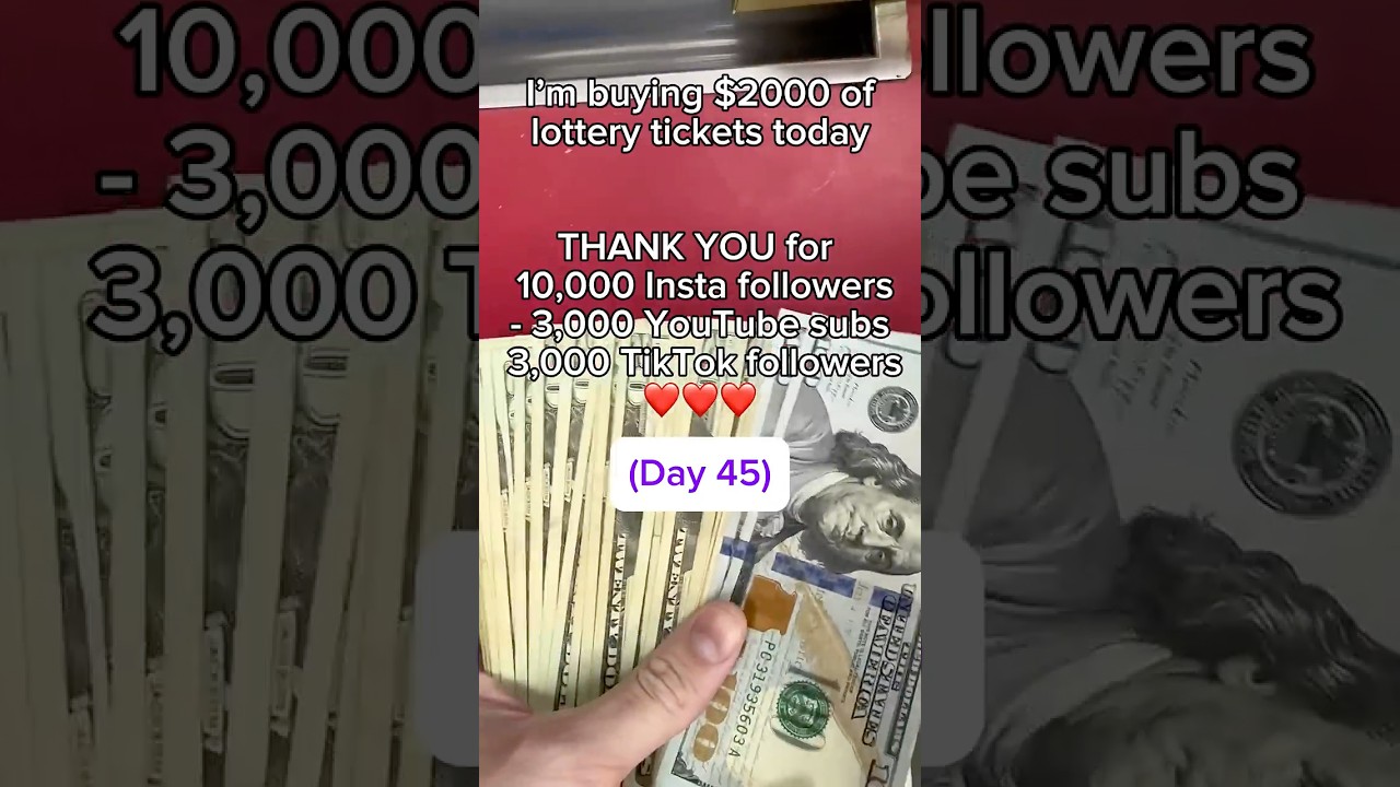 Я купил лотерейных билетов на сумму 2000 долларов 