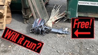 Full Abandoned Yamaha Outboard! Will It Run Dumpster Find! Guide