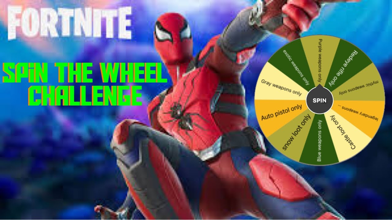 Spin The Wheel Challenge in fortnite with 