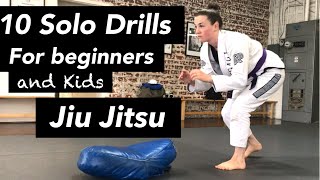 10 SOLO JIUJITSU DRILLS- For beginners and kids!