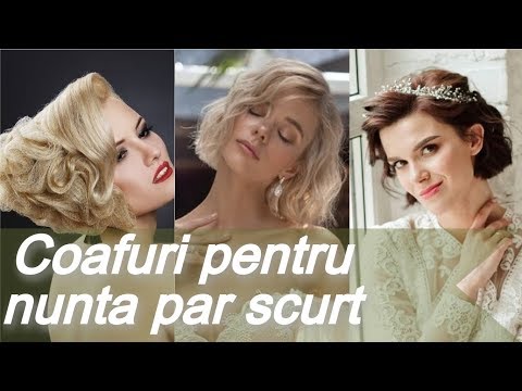 Video: ❶ Coafuri De Nuntă Pentru Părul Scurt