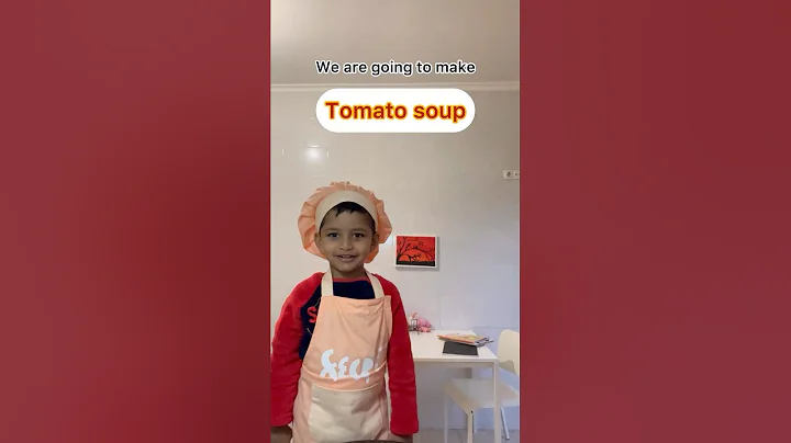 Healthy Tomato soup recipe | By little chef |Funny cooking with kids #shorts #healthy #soup