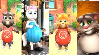 Talking Tom Cat 2016 Vs 2026 | Angela and Ginger Copy Tom | Concept Gameplay🙀😦 screenshot 4
