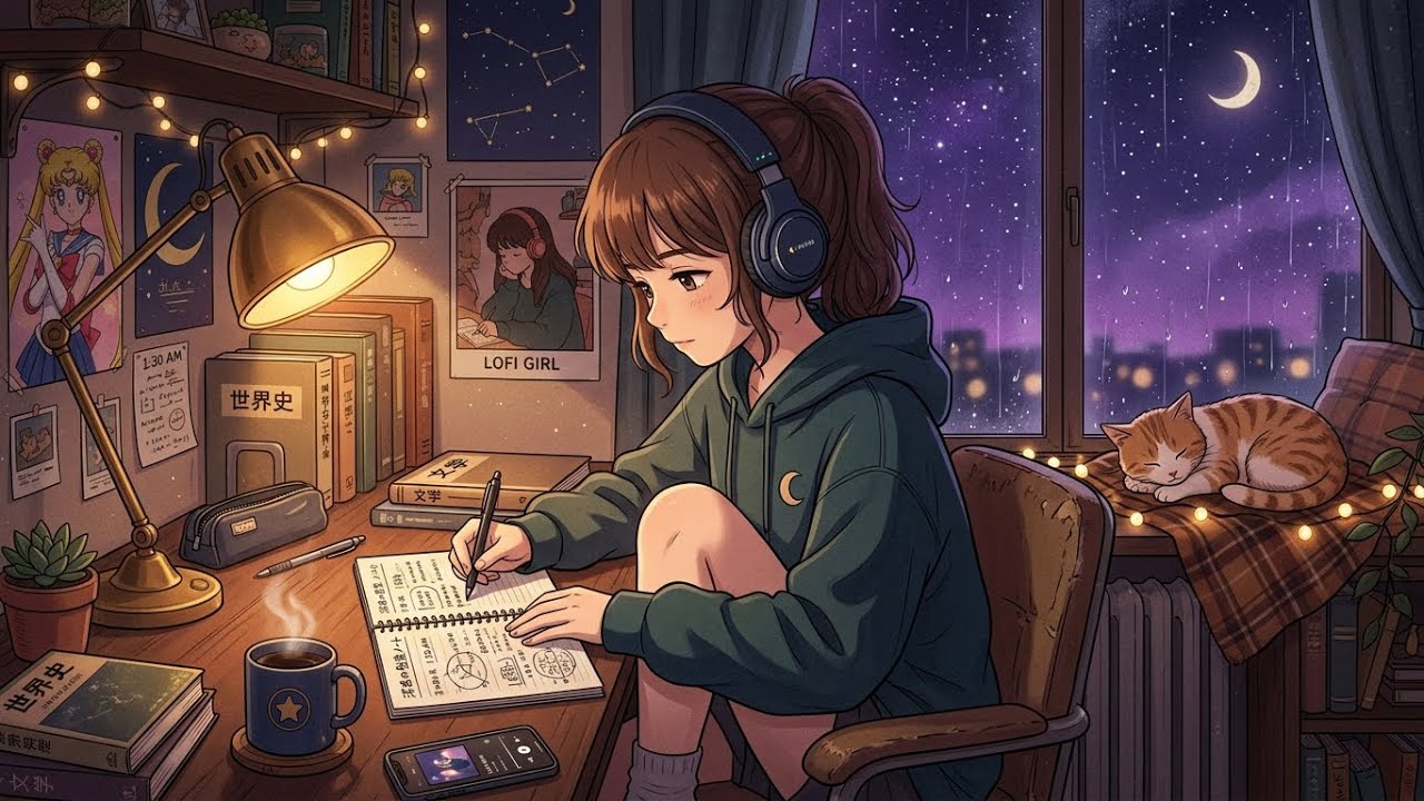 Midnight Study Beats 🌙 AI Lofi Hip Hop to Focus & Relax