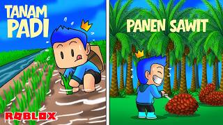 AKU JADI PETANI MENANAM PADI DI SAWAH DAN MEMANEN SAWIT D...