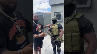 Massive jubilation as Davido decorates his personal security with the new rank of Inspector of NPF