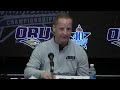2022 #SummitMBB Quarterfinals - No. 3 Oral Roberts Golden Eagles Postgame Interview