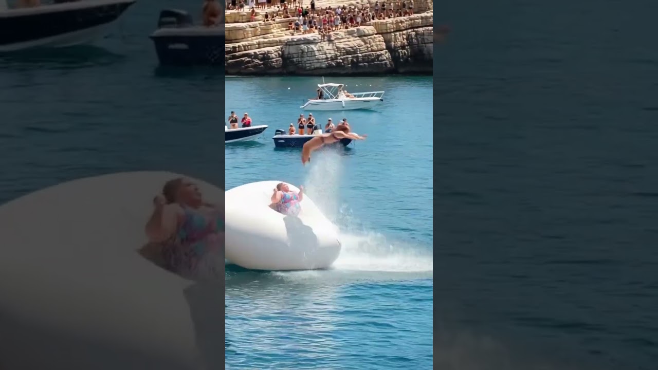 Even the water wasn’t ready for that kind of force 😂🌊