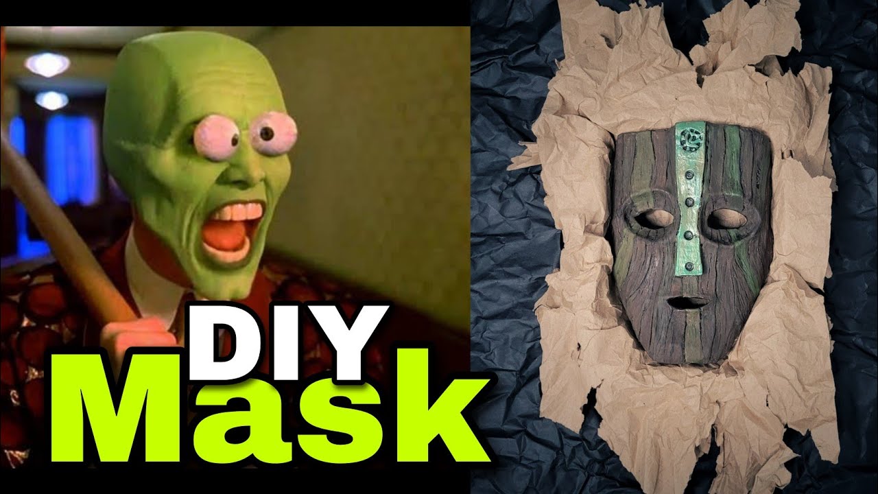 How to make The Mask from Cardboard | No clay