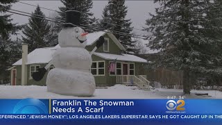 Giant Snowman Needs A Scarf