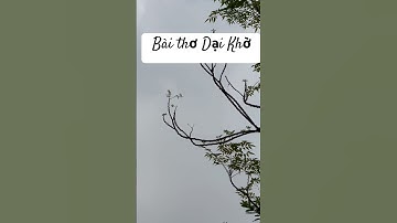 Bài thơ Dại Khờ của tác giả Xuân Diệu #baithodaikho #daikhoxuandieu #xuandieu #thohaynhatmoithoidai