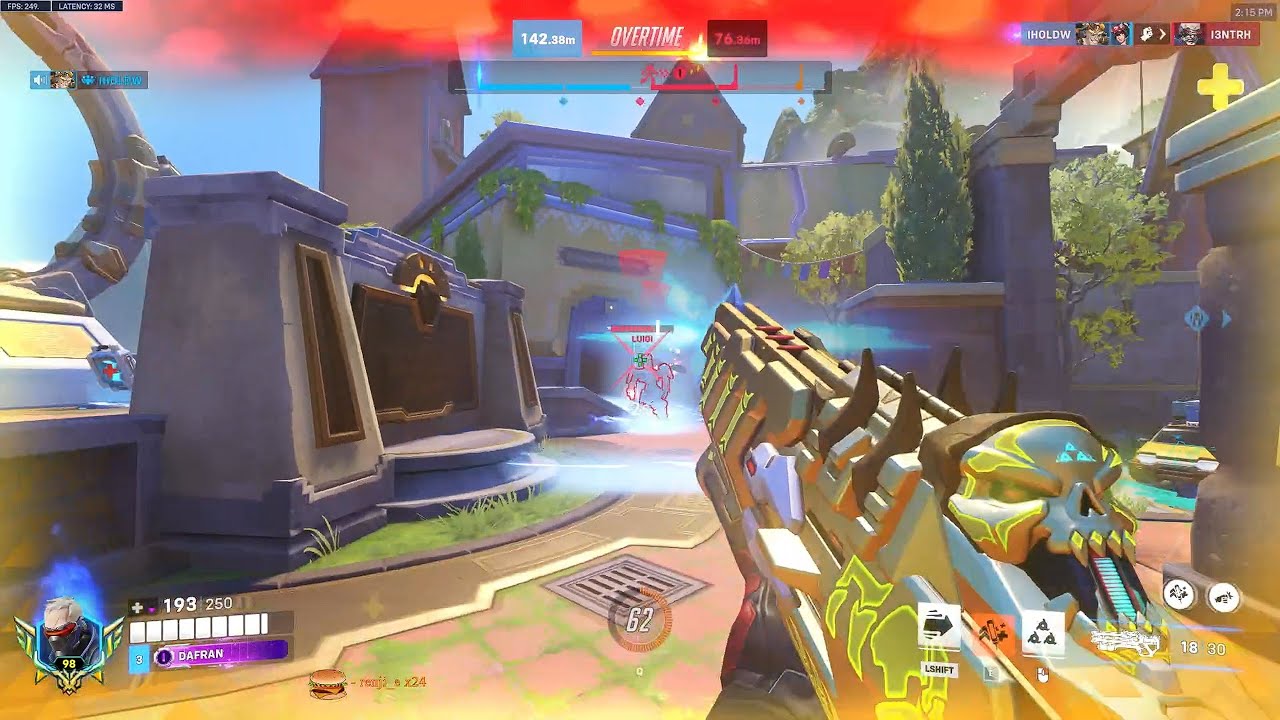 Dafran INSANE Tracking Aim Soldier 76 Overwatch 2 Season 19 Top 500