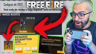 CODIGUIN FF: código Free Fire com a Calça Angelical Dourada