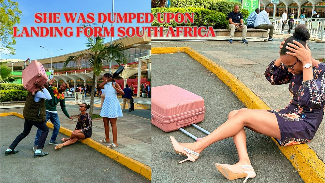 Drama At JKIA😱 Alikuja Na Bibi Wa Pili Kumchukua Bibi Wa Kwanza Kutoka South Africa😭Kumbe Alioa Tena