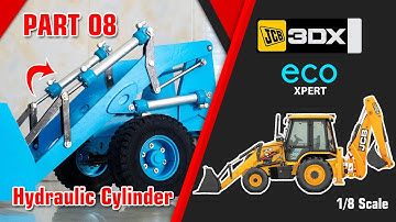 Making JCB 3DX Backhoe 1/8 scale form PVC - Part 08 (Hydraulic Cyliner)
