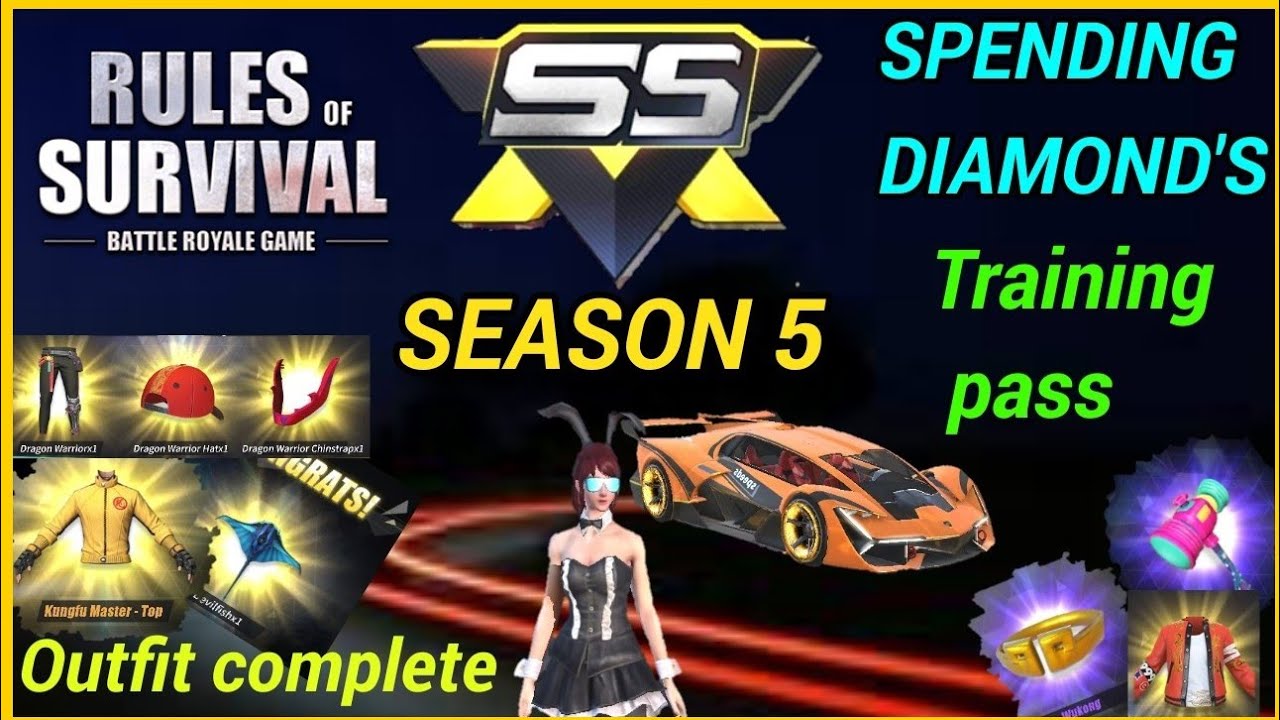 Ros : SEASON 5 new update 💥💥 // New TRAINING MANNUAL // spending diamonds // Rules of survival !