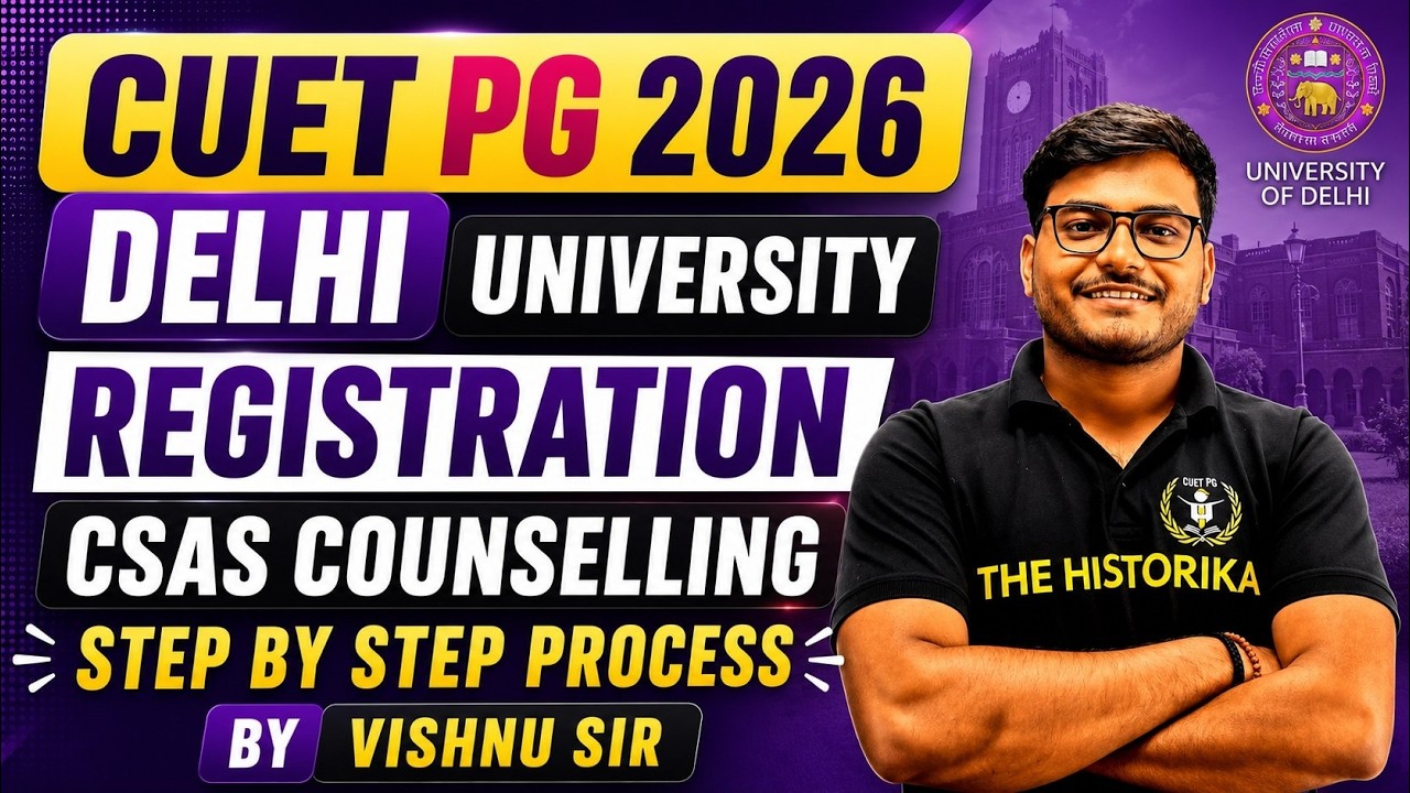 CUET PG 2026 DU PG Counselling Step By Step Process | How To Fill Delhi ...
