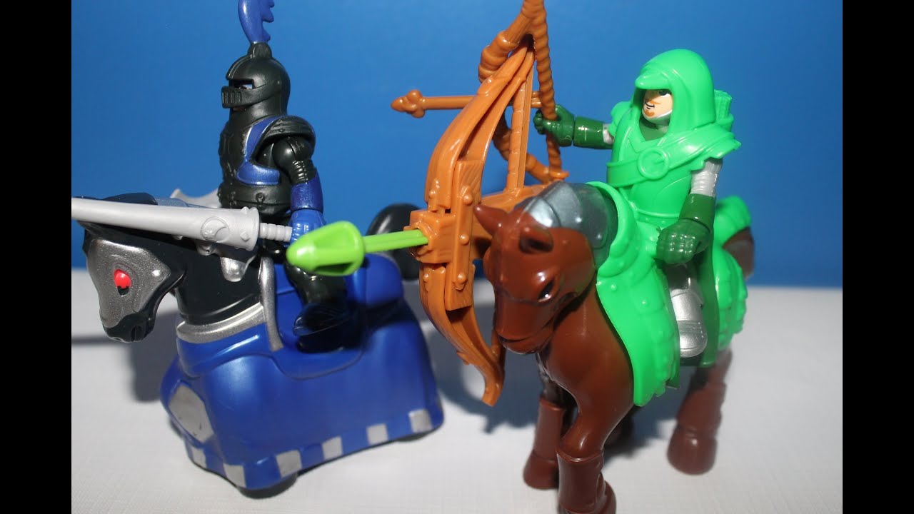 imaginext archer and knight with horses YouTube