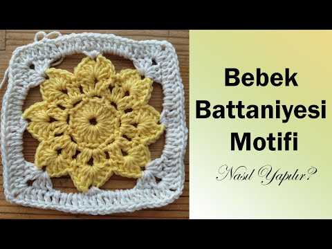 Çok Kolay Bebek Battaniyesi, TV Battaniyesi Motifi / Super Easy Crochet Baby Blanket or TV Blanket