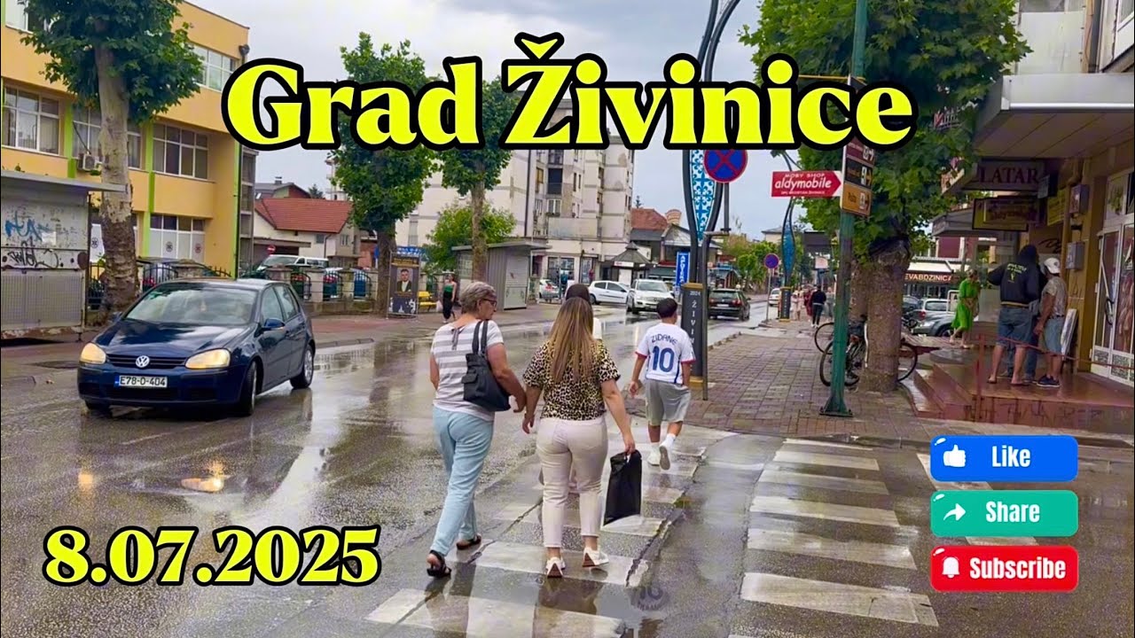 Kiša veliko osvježenje Grad Živinice, Bingo šetnja 8.07.2025