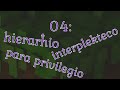 04: Hierarĥio, interplekteco, para privilegio