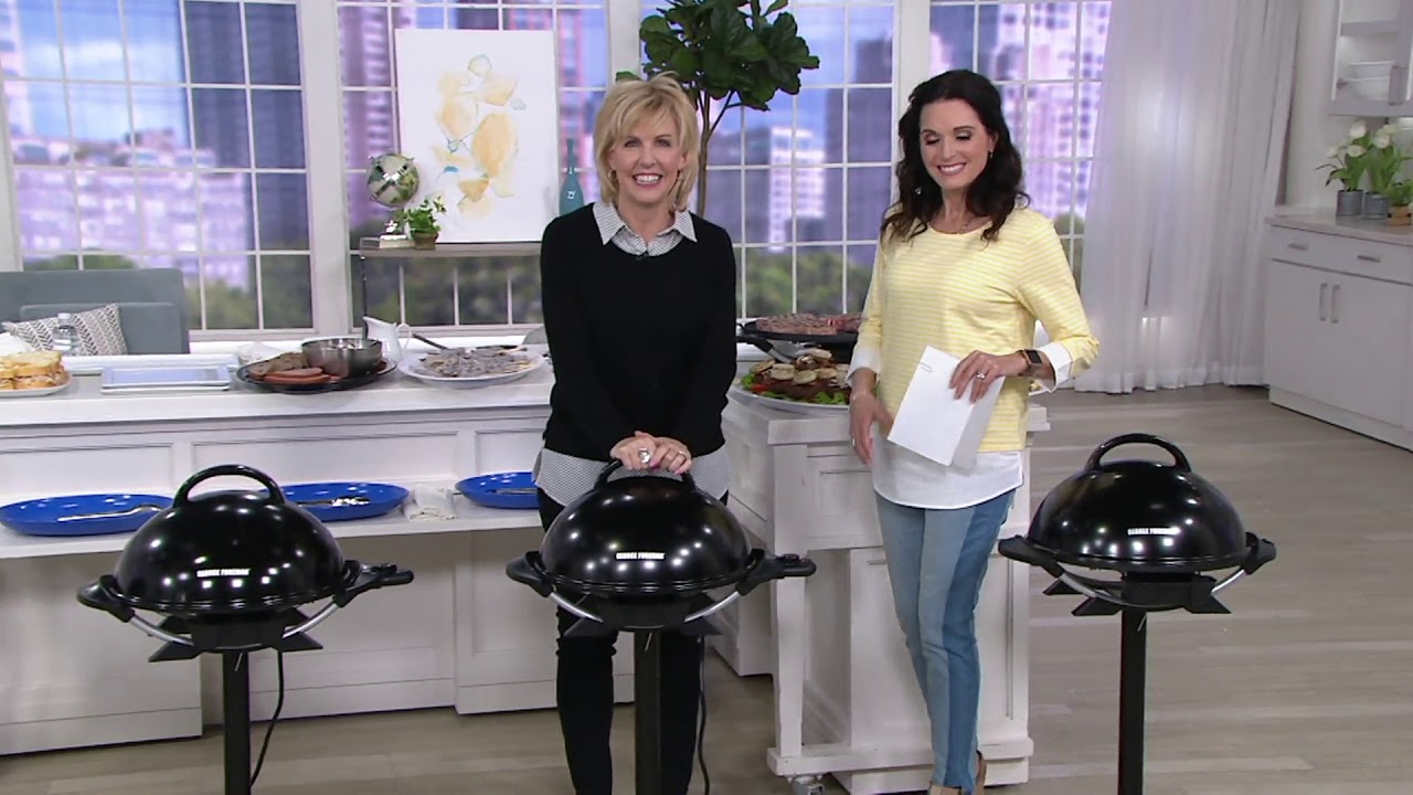 George Foreman 15 Serving Indoor/Outdoor Electric Grill on QVC