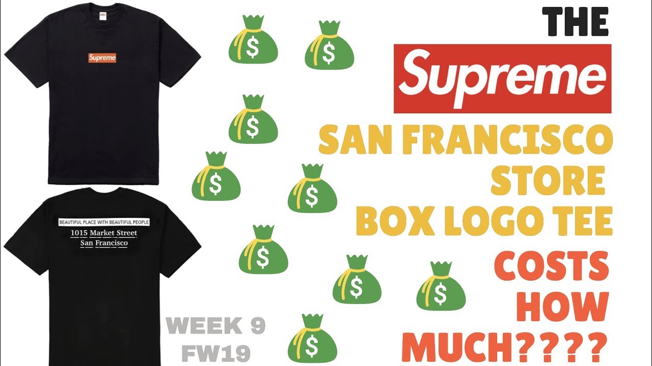 SUPREME SAN FRANCISCO BOX LOGO TEE IS RESELLING FOR HOW MUCH???