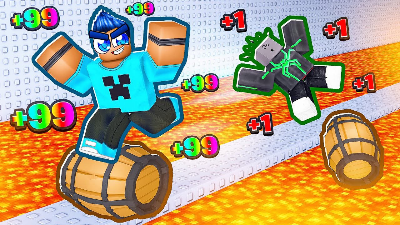 A CADA BARRIL GANHO +1 DE VELOCIDADE no Roblox