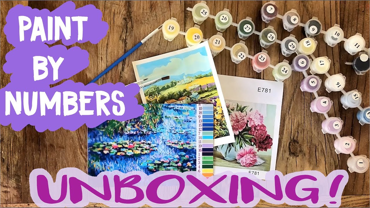 Paint by number unboxing from Canvas by Numbers 