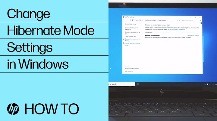 Change Hibernate Mode Settings in Windows | HP Computers | HP