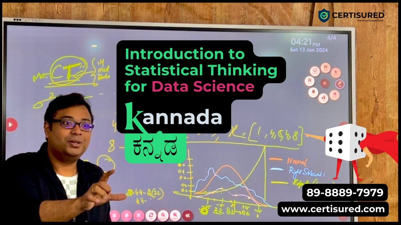 Statistical Thinking for Data Science  in Kannada : Understanding the Why, How, and When