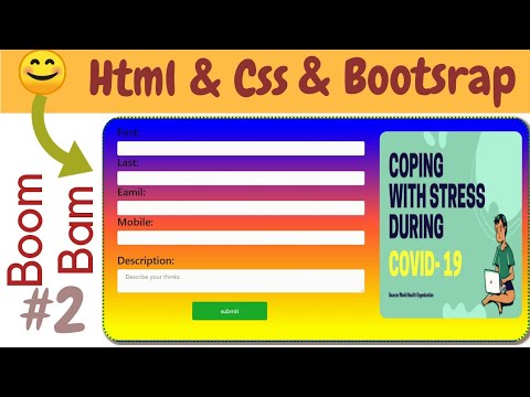 How to create contect us form using html and css // html, Css, Bootsrap ...